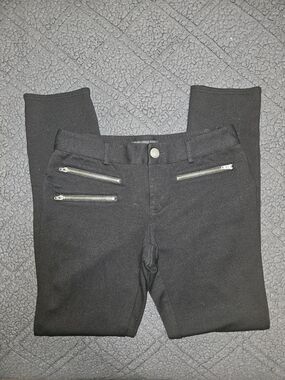 INC International Concepts Multi Zipper Ponte Pants Size 6
